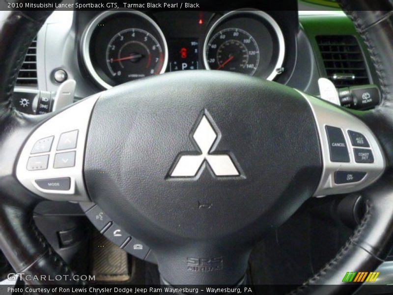 Tarmac Black Pearl / Black 2010 Mitsubishi Lancer Sportback GTS