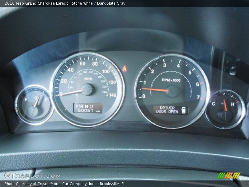 Stone White / Dark Slate Gray 2010 Jeep Grand Cherokee Laredo