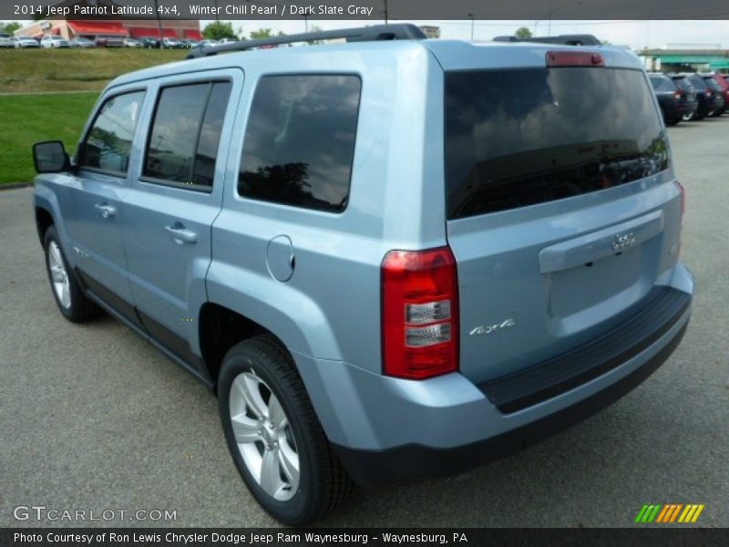 Winter Chill Pearl / Dark Slate Gray 2014 Jeep Patriot Latitude 4x4