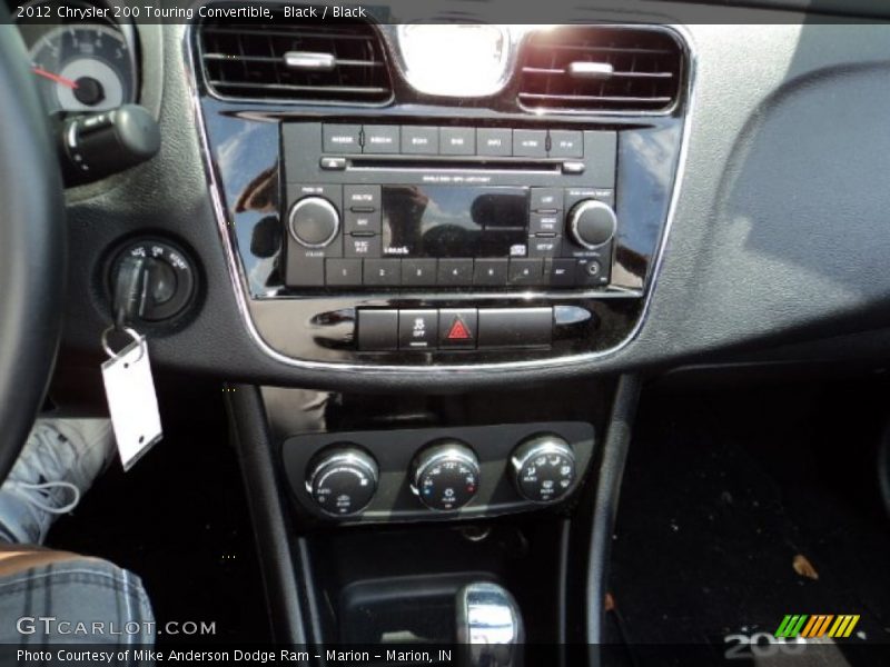 Black / Black 2012 Chrysler 200 Touring Convertible