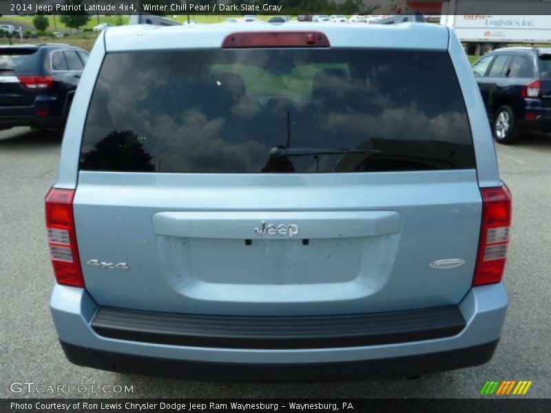 Winter Chill Pearl / Dark Slate Gray 2014 Jeep Patriot Latitude 4x4