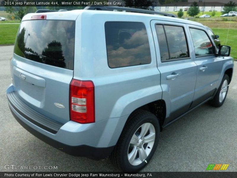 Winter Chill Pearl / Dark Slate Gray 2014 Jeep Patriot Latitude 4x4