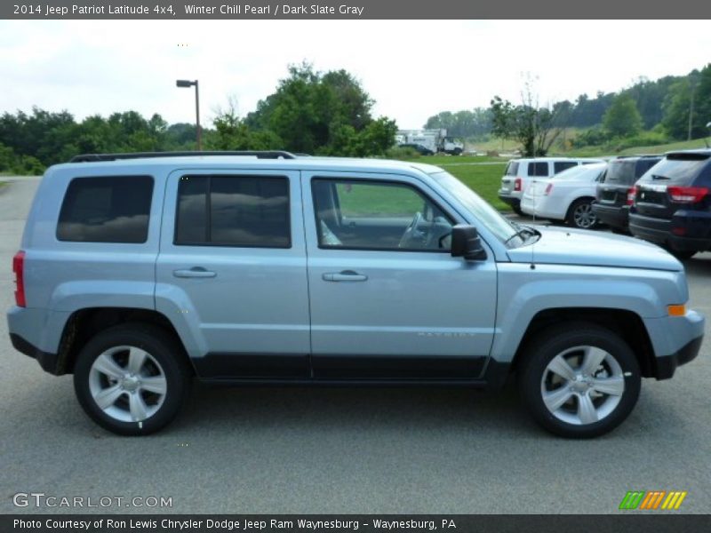 Winter Chill Pearl / Dark Slate Gray 2014 Jeep Patriot Latitude 4x4