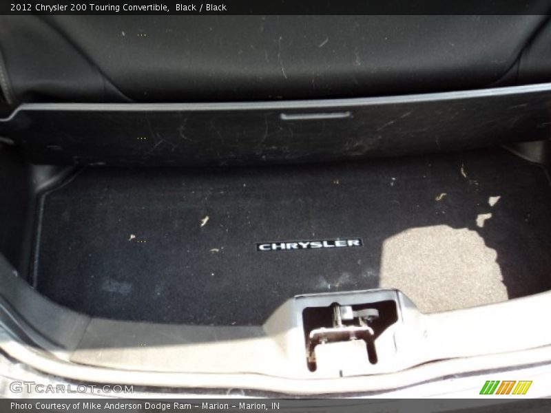 Black / Black 2012 Chrysler 200 Touring Convertible