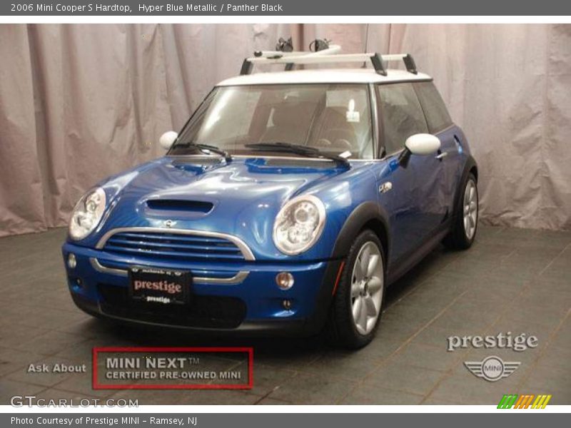 Hyper Blue Metallic / Panther Black 2006 Mini Cooper S Hardtop