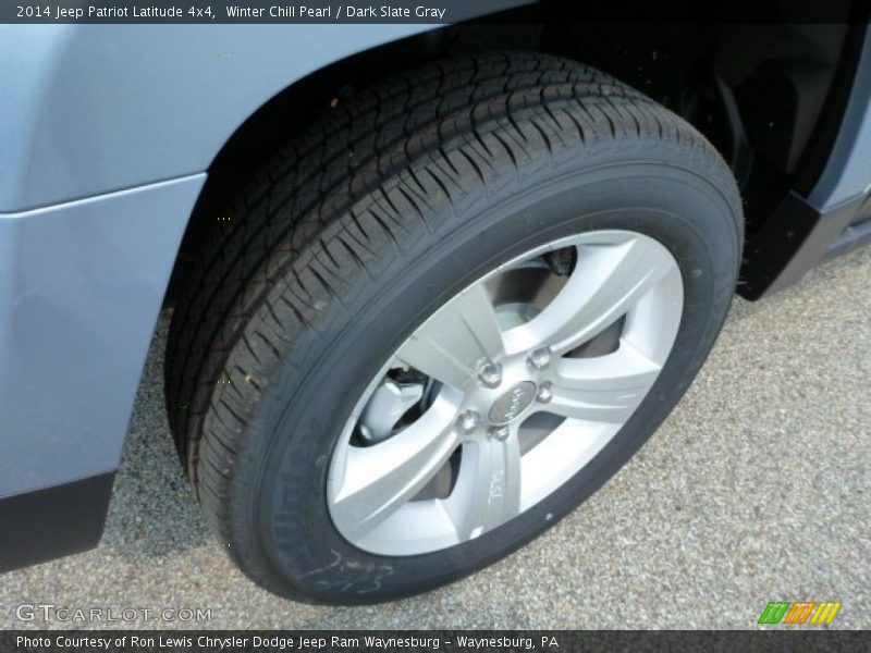 Winter Chill Pearl / Dark Slate Gray 2014 Jeep Patriot Latitude 4x4
