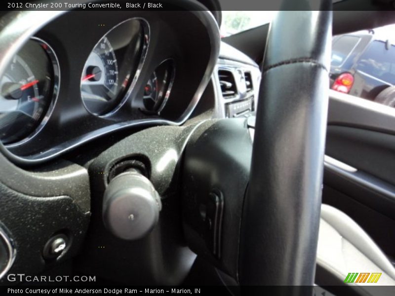 Black / Black 2012 Chrysler 200 Touring Convertible