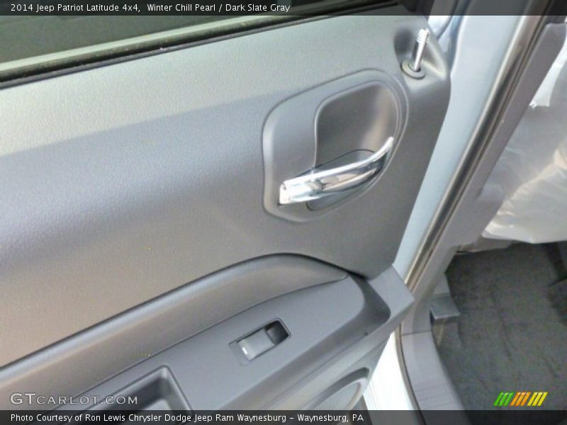 Winter Chill Pearl / Dark Slate Gray 2014 Jeep Patriot Latitude 4x4