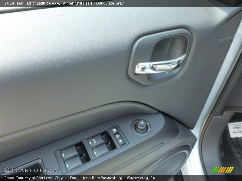 Winter Chill Pearl / Dark Slate Gray 2014 Jeep Patriot Latitude 4x4