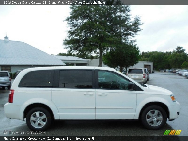 Stone White / Dark Slate Gray/Light Shale 2009 Dodge Grand Caravan SE