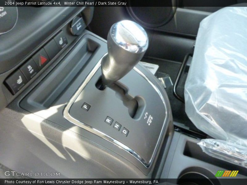 Winter Chill Pearl / Dark Slate Gray 2014 Jeep Patriot Latitude 4x4