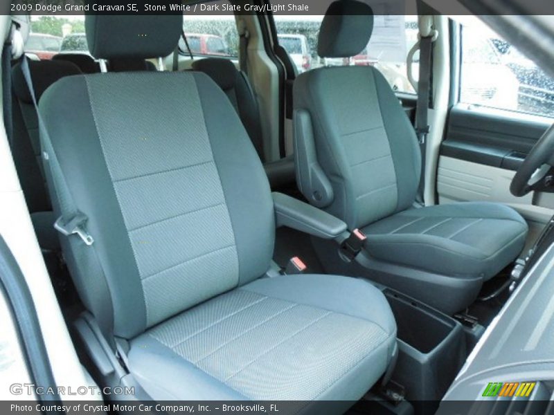 Stone White / Dark Slate Gray/Light Shale 2009 Dodge Grand Caravan SE