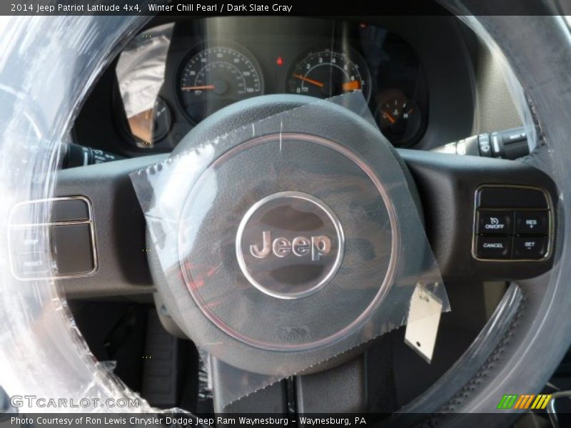 Winter Chill Pearl / Dark Slate Gray 2014 Jeep Patriot Latitude 4x4