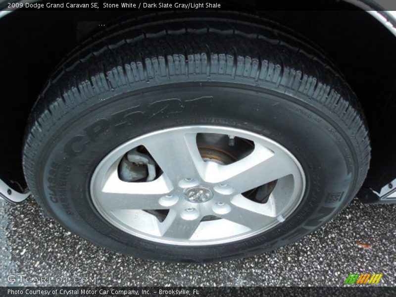 Stone White / Dark Slate Gray/Light Shale 2009 Dodge Grand Caravan SE