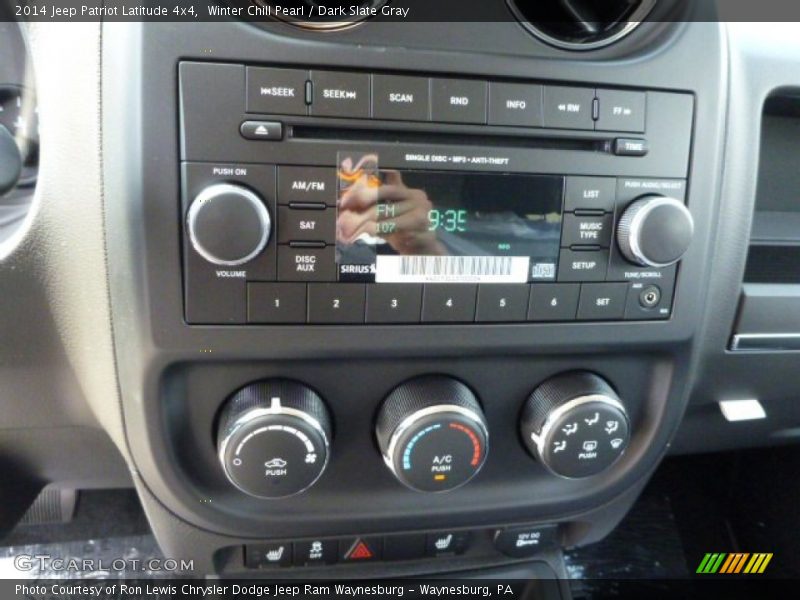 Winter Chill Pearl / Dark Slate Gray 2014 Jeep Patriot Latitude 4x4
