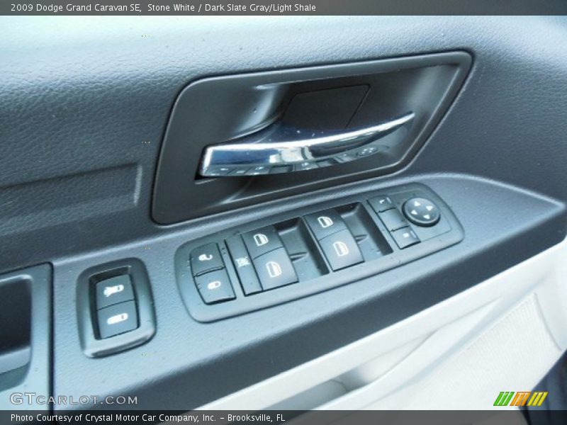 Stone White / Dark Slate Gray/Light Shale 2009 Dodge Grand Caravan SE