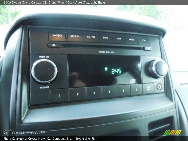 Stone White / Dark Slate Gray/Light Shale 2009 Dodge Grand Caravan SE