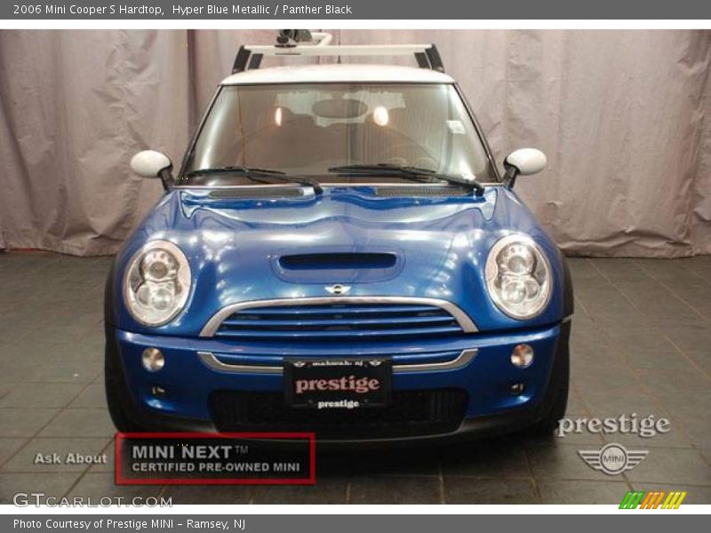 Hyper Blue Metallic / Panther Black 2006 Mini Cooper S Hardtop