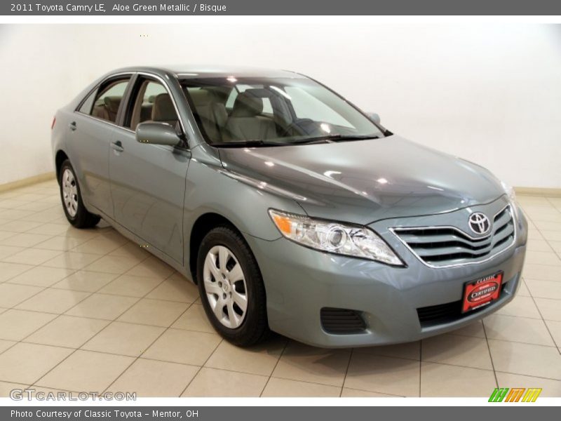 Aloe Green Metallic / Bisque 2011 Toyota Camry LE