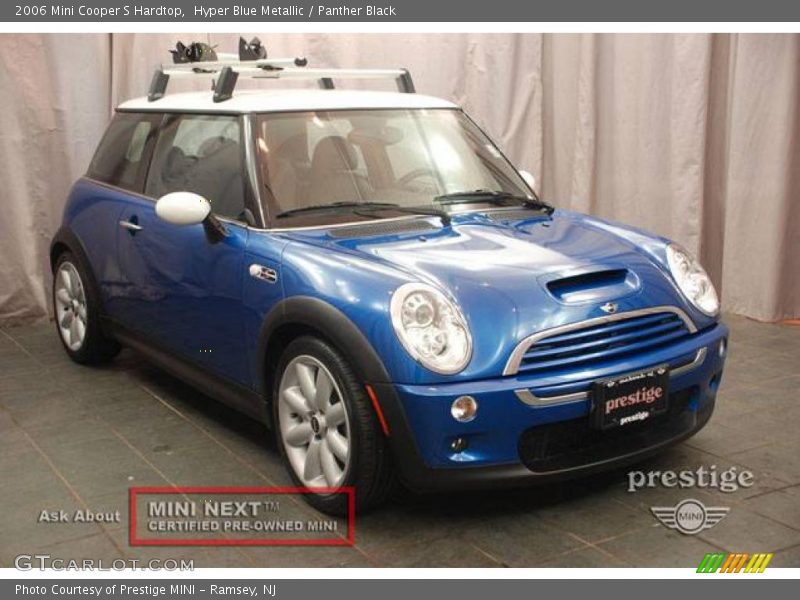 Hyper Blue Metallic / Panther Black 2006 Mini Cooper S Hardtop
