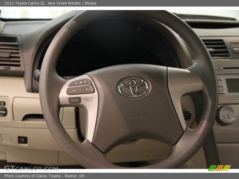 Aloe Green Metallic / Bisque 2011 Toyota Camry LE