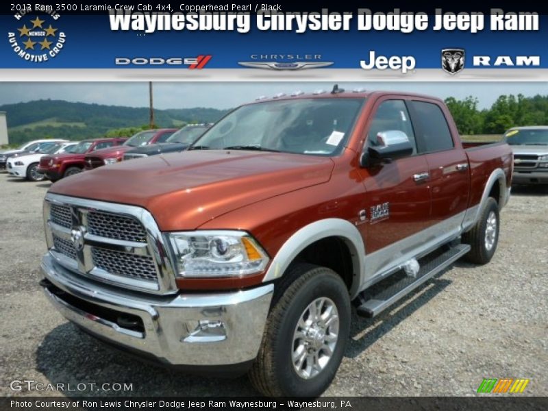 Copperhead Pearl / Black 2013 Ram 3500 Laramie Crew Cab 4x4