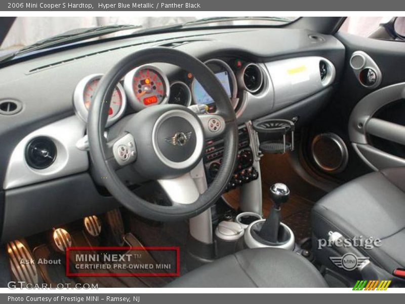 Hyper Blue Metallic / Panther Black 2006 Mini Cooper S Hardtop