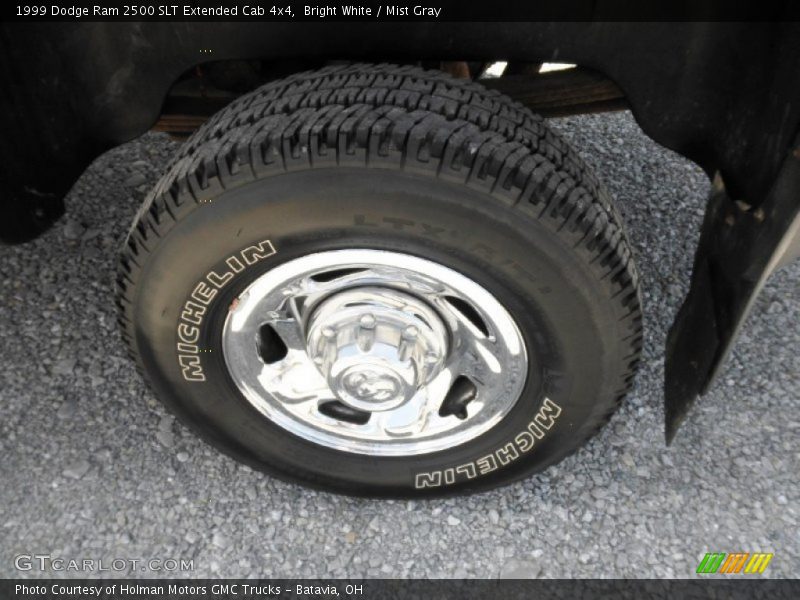 Bright White / Mist Gray 1999 Dodge Ram 2500 SLT Extended Cab 4x4