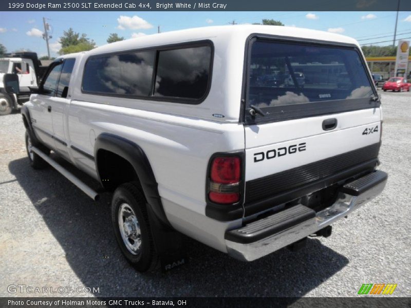 Bright White / Mist Gray 1999 Dodge Ram 2500 SLT Extended Cab 4x4