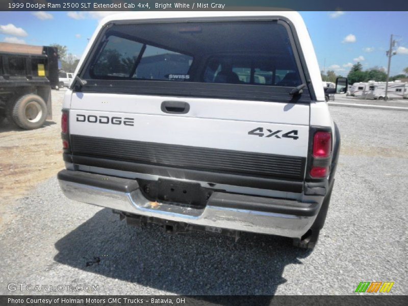 Bright White / Mist Gray 1999 Dodge Ram 2500 SLT Extended Cab 4x4