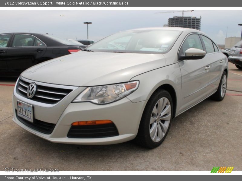 White Gold Metallic / Black/Cornsilk Beige 2012 Volkswagen CC Sport