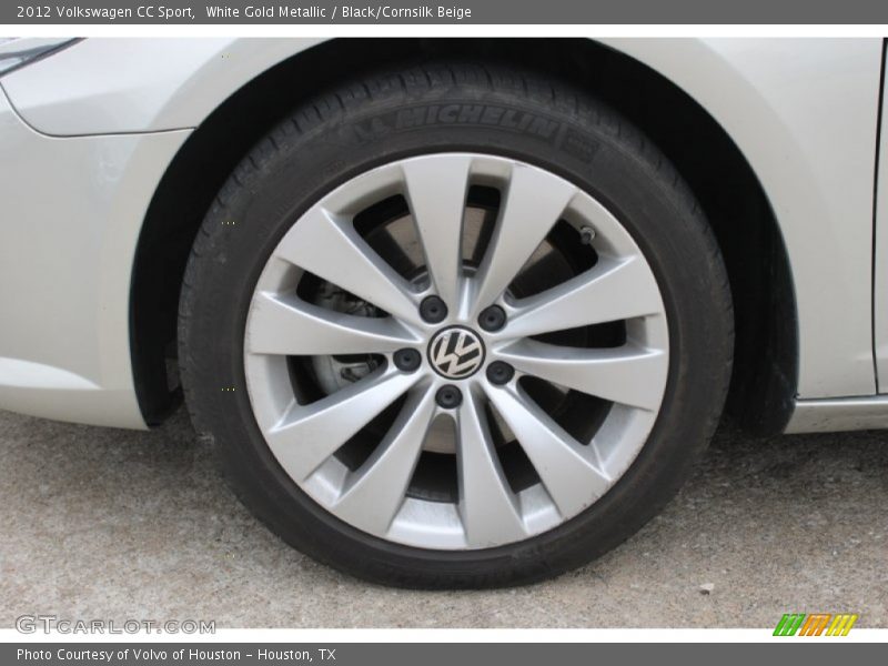 White Gold Metallic / Black/Cornsilk Beige 2012 Volkswagen CC Sport
