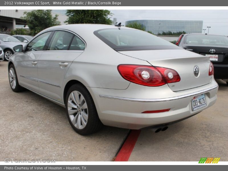 White Gold Metallic / Black/Cornsilk Beige 2012 Volkswagen CC Sport