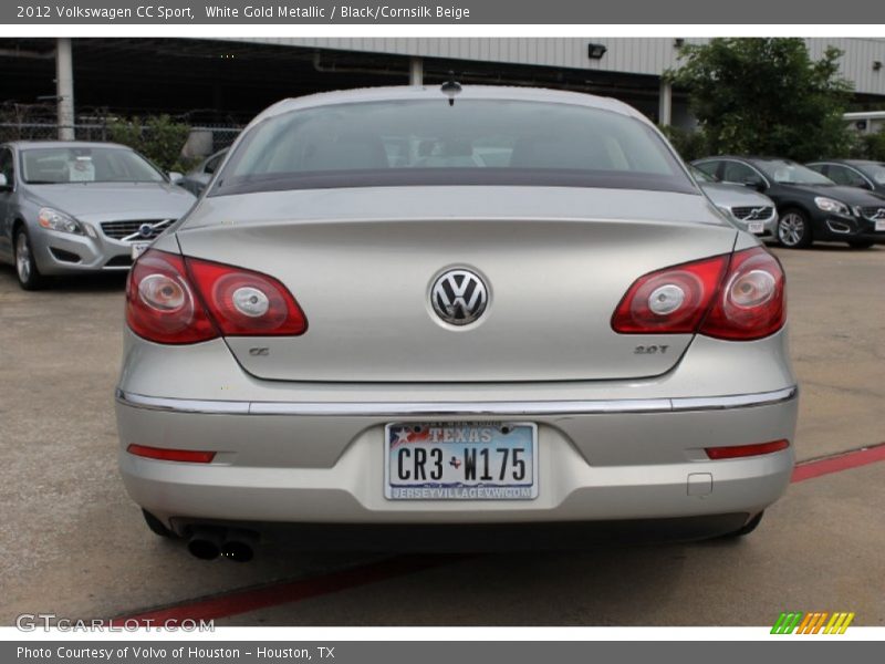 White Gold Metallic / Black/Cornsilk Beige 2012 Volkswagen CC Sport