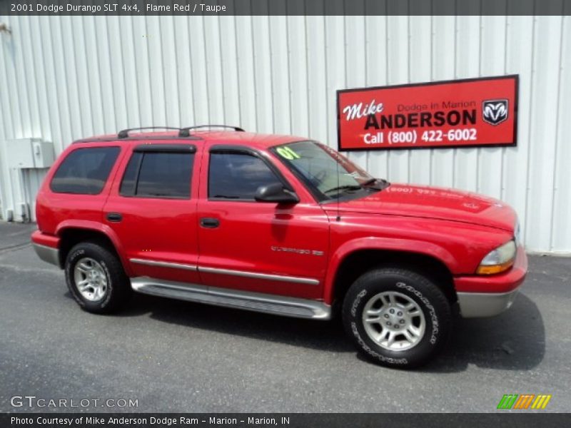 Flame Red / Taupe 2001 Dodge Durango SLT 4x4
