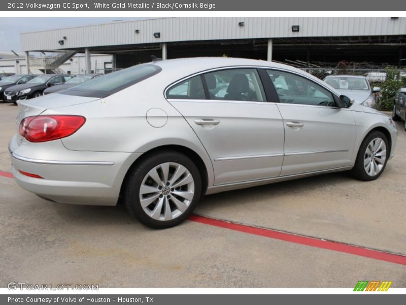 White Gold Metallic / Black/Cornsilk Beige 2012 Volkswagen CC Sport