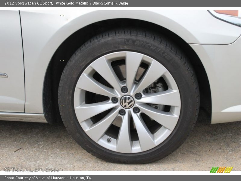 White Gold Metallic / Black/Cornsilk Beige 2012 Volkswagen CC Sport
