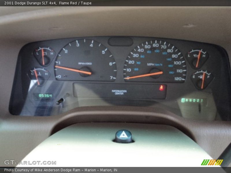 Flame Red / Taupe 2001 Dodge Durango SLT 4x4