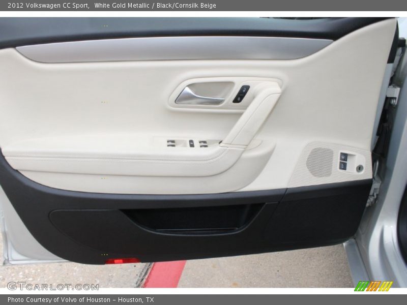 White Gold Metallic / Black/Cornsilk Beige 2012 Volkswagen CC Sport