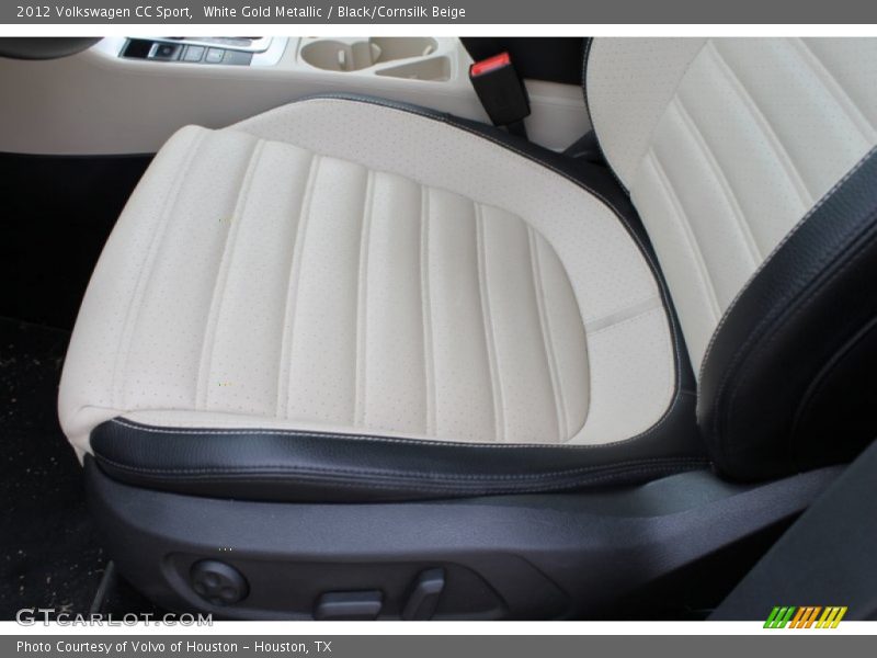 White Gold Metallic / Black/Cornsilk Beige 2012 Volkswagen CC Sport