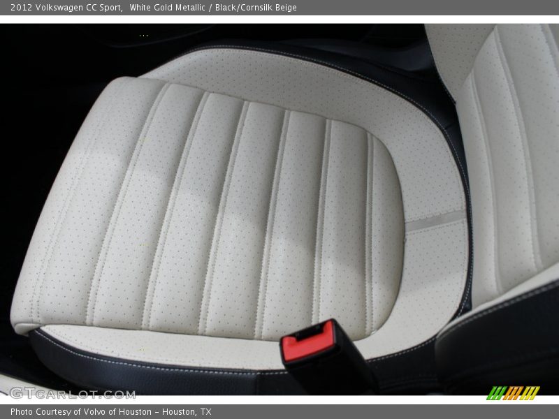 White Gold Metallic / Black/Cornsilk Beige 2012 Volkswagen CC Sport