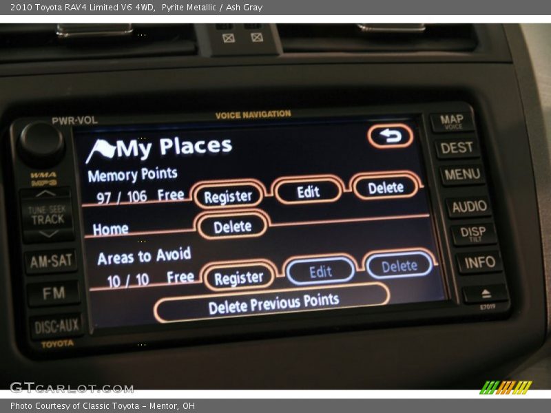 Pyrite Metallic / Ash Gray 2010 Toyota RAV4 Limited V6 4WD