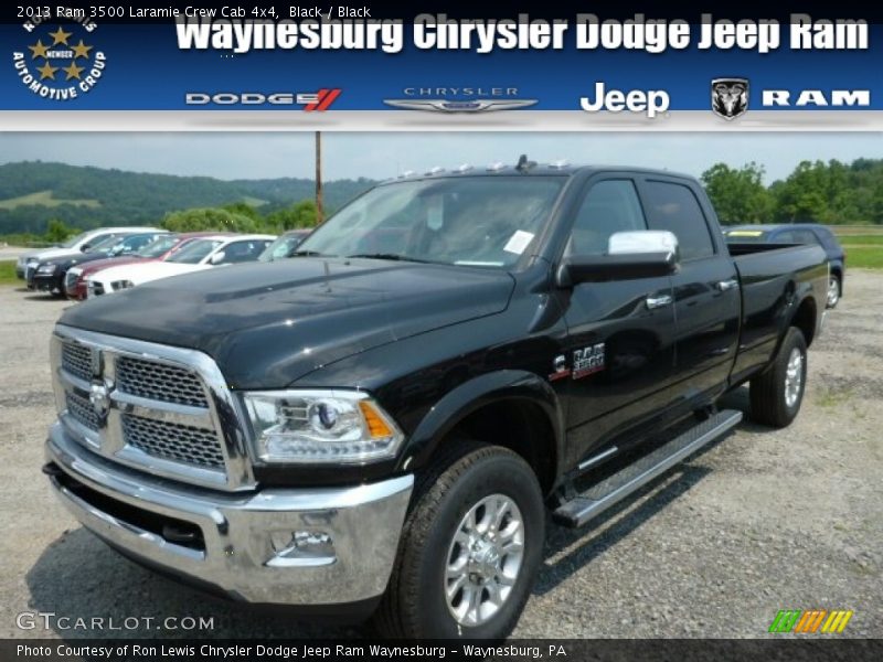 Black / Black 2013 Ram 3500 Laramie Crew Cab 4x4