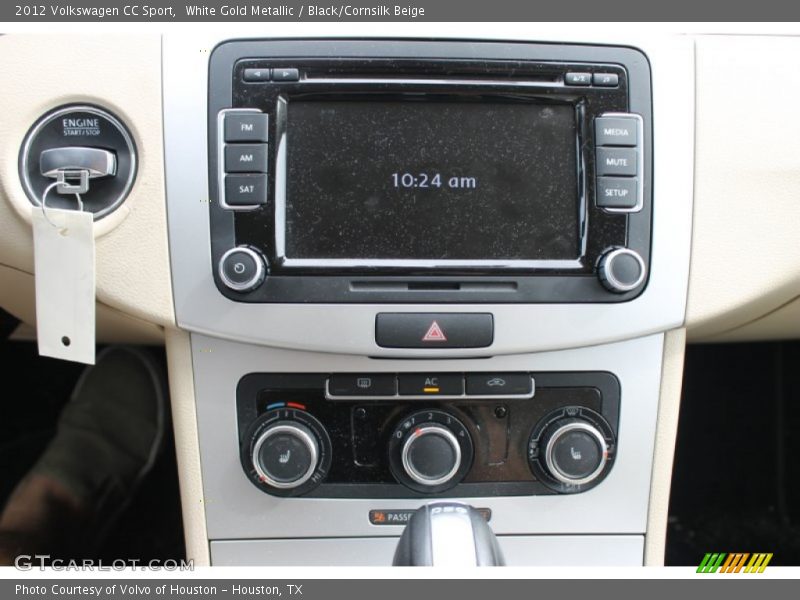 White Gold Metallic / Black/Cornsilk Beige 2012 Volkswagen CC Sport