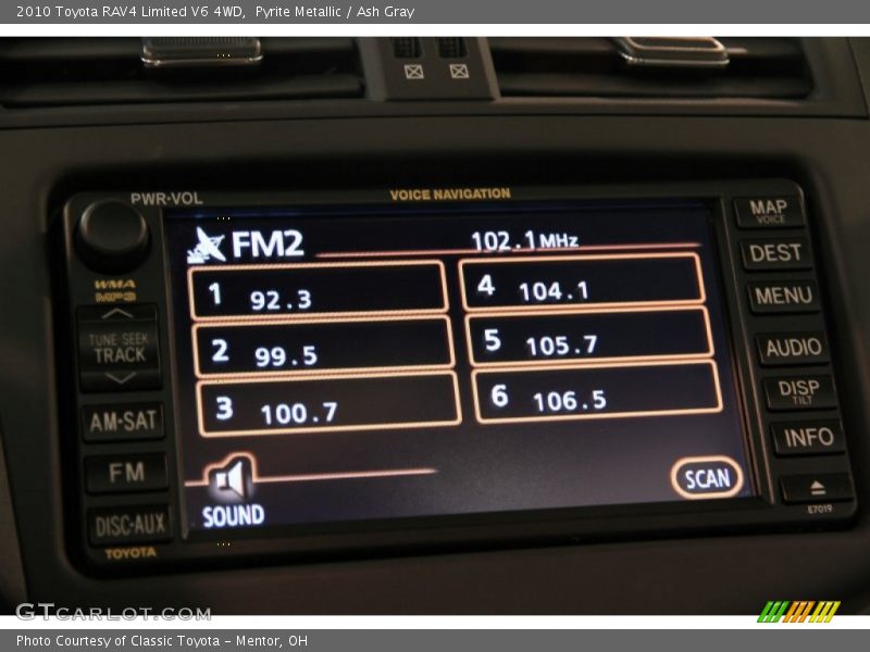 Pyrite Metallic / Ash Gray 2010 Toyota RAV4 Limited V6 4WD