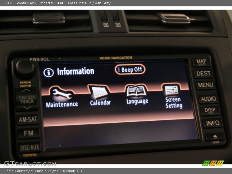 Pyrite Metallic / Ash Gray 2010 Toyota RAV4 Limited V6 4WD