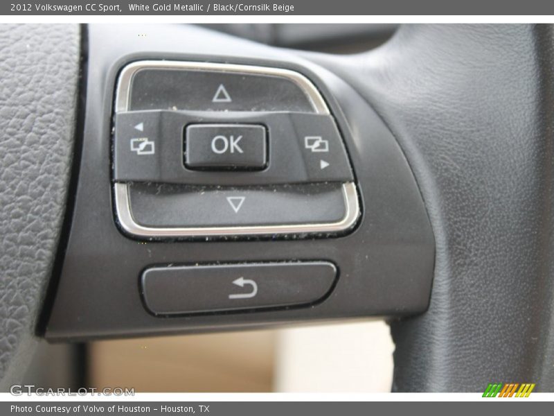 White Gold Metallic / Black/Cornsilk Beige 2012 Volkswagen CC Sport