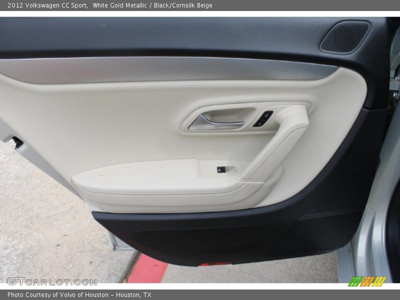 White Gold Metallic / Black/Cornsilk Beige 2012 Volkswagen CC Sport