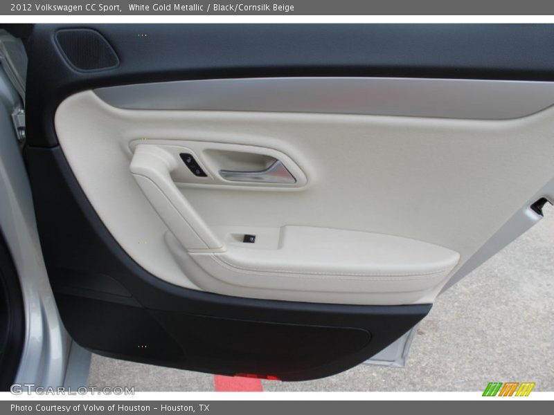 White Gold Metallic / Black/Cornsilk Beige 2012 Volkswagen CC Sport