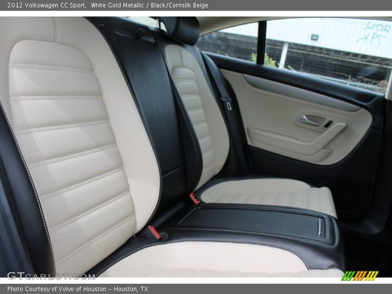 White Gold Metallic / Black/Cornsilk Beige 2012 Volkswagen CC Sport